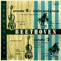 Violinists Helen Airoff and Walter Schneiderhan play Beethoven on R-199-95 - Cover by Curt John Witt
