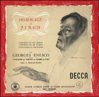 Decca FAT - Bach: Concertos for Piano and Two pianos and Orchestra - Georges Enesco conducting