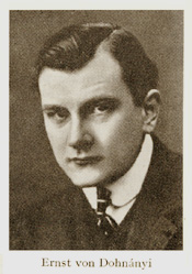 Ernst von Dohnanyi - teacher of Edward Kilenyi