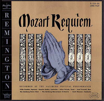 Curt John Witt cover design for Remington Records Mozart Requiem