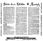 Liner notes in playful style.