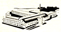 A drawing of the Webster Record Pressing Plant